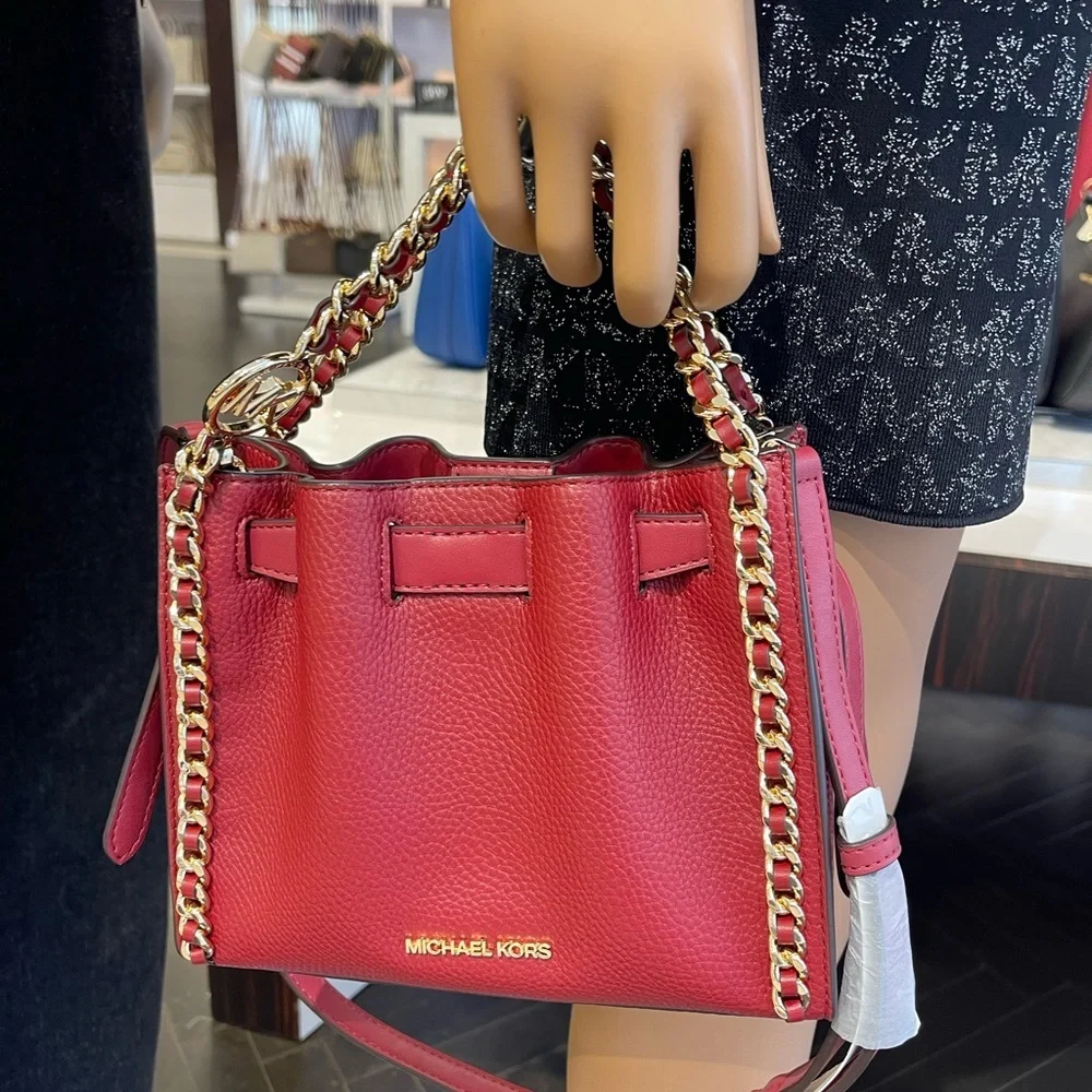 MICHAEL KORS Mina Small Chain Crossbody XBody Bag Belt Chain Inlay
Cherry
NWT - Picture 15 of 16